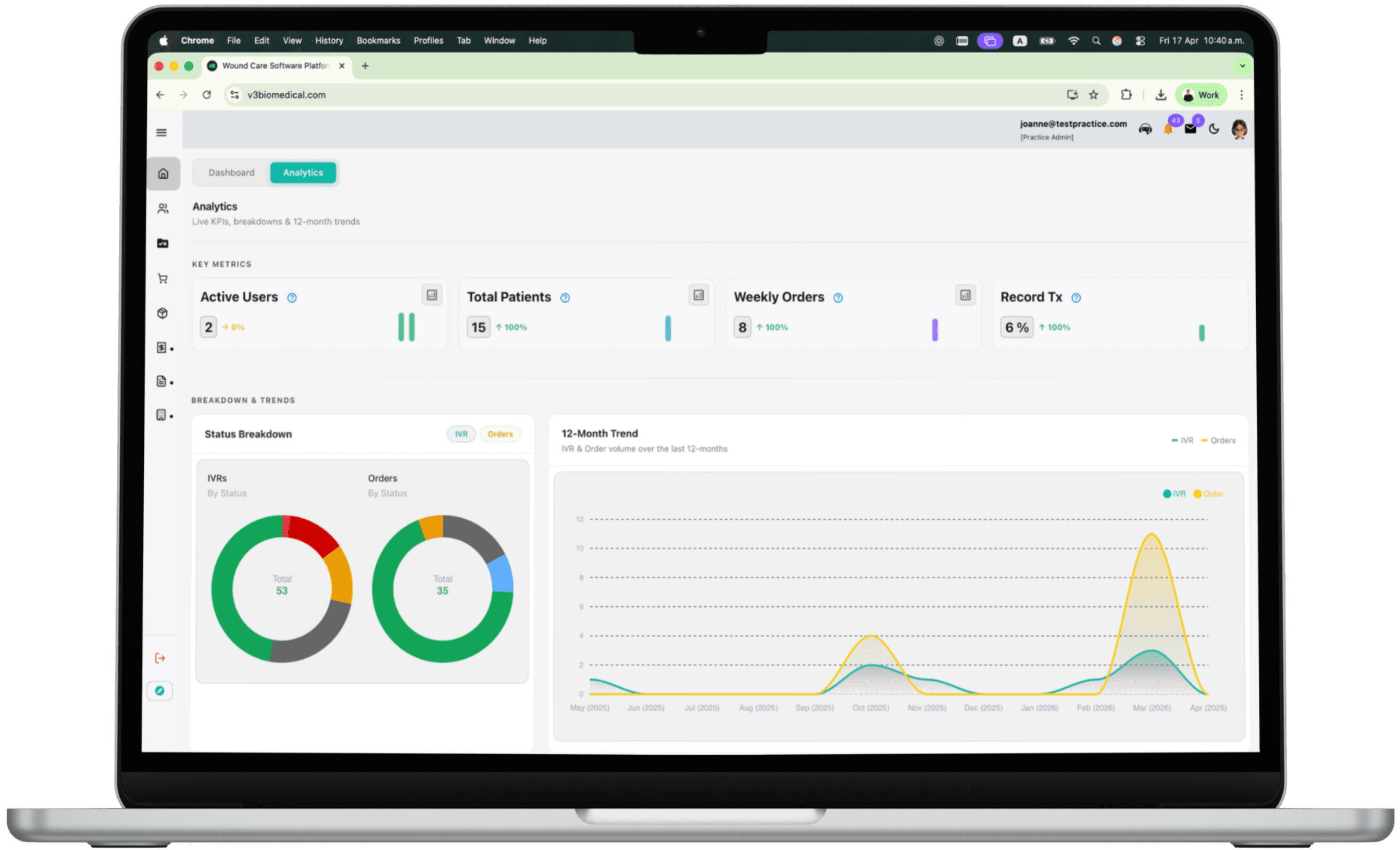 V3 analytics and reporting