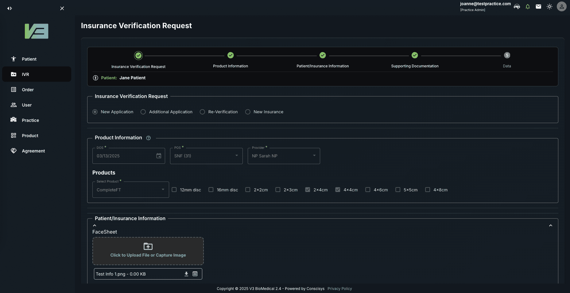 V3 Biomedical Platform Dashboard